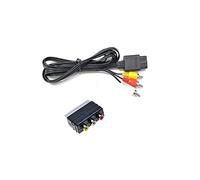 WICAREYO 5,9 pies/1,8 m Cable AV Audio Video Compuesto Cable con Adaptador 3RCA a SCART Compatible para N64 NGC SNES