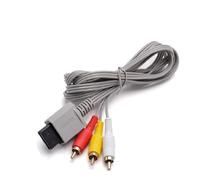 WICAREYO Cable de audio del video Compuesto de 1.8M AV RCA Compatible para Wii/Wii u Consola