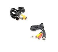 WICAREYO Cable de TV compuesto AV Audio/Vídeo Compatible para Genesis Mega Drive 1 Y Audio Video AV Cable 9 Pin Compatible para Mega Drive 2 y 3