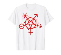 Wicca Símbolo Pagano de Inclusión Género LGBTQI Diversidad Camiseta gráfica económica, Hombre, Blanco, XL