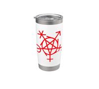 Wicca Símbolo Pagano de Inclusión Género LGBTQI Diversidad Vaso térmico de acero inoxidable de doble pared