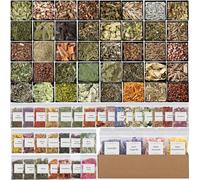 Wicca Supplies - Kit de hierbas de bruja para principiantes, flores secas a granel, juego de regalo para Wicka, Pagan, rituales Wicca, hechizos mágicos, suministros de altar, hierbas naturales