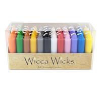 Wicca Wicks - Box of 48 Colored Candles | 4 inches Tall & 3/4 inch Diameter | Witchcraft Supplies for Your Personal Wiccan Altar Spells Charms & Int