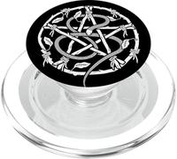 Wiccan Nature Witch Pentacle and Snake PopSockets PopGrip para MagSafe