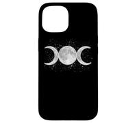 Wiccan Triple Moon Goddess Feminist Pagan Witch Halloween Carcasa para iPhone 15