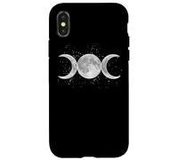 Wiccan Triple Moon Goddess Feminist Pagan Witch Halloween Carcasa para iPhone X/XS