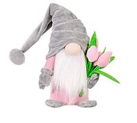 WichtelFrühling Deko Sonnenblume Tulipanes Blumensträße Küchenchef Kaffee Beenen Frühlingswichtel Figuras Deko für Kinder Freundin Mama Muttertag Bauernhaus Decorations Home Küche (A-A, One Size)