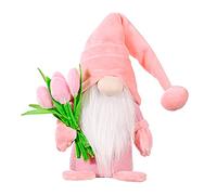 WichtelFrühling Deko Sonnenblume Tulipanes Blumensträße Küchenchef Kaffee Beenen Frühlingswichtel Figuras Deko für Kinder Freundin Mama Muttertag Bauernhaus Decorations Home Küche (Black-A, One Size)