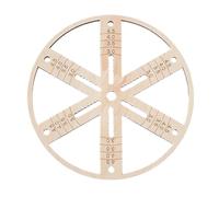 Wick Holders Candle Making, Wooden Multiwick Centering Tool Round Flat Stabilizer, Small/Large, Reutilizable Wick Positioning Device for Jar Candles, Crafts, Handmade Wax Projects