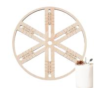 Wick Stabilizer, Wooden Centering Tool, 5,9 pulgadas / 7,9 pulgadas Multiwick Holder on Candle Making, Compact Flat Round Clip, Reutilizable Wick Support for Craft and Projects