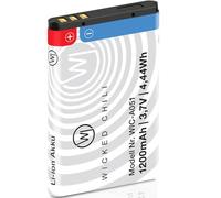 Wicked Chili 1 batería Compatible con AVM Fritz!Fon X6 / Fritzfon teléfono | adicional, batería de repuesto extendida para AVM Fritz Fon 312BAT030 (1200 mAh Li-ion)