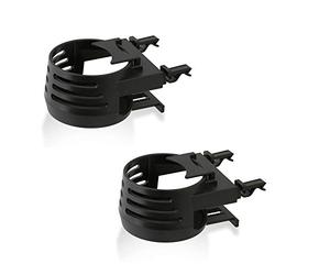 Wicked Chili 2 Posavasos para Coche, Soporte Vaso Coche Porta Vasos, latas, Taza de café y Bebidas con diámetro de 5,3-7cm, con Clips para Las Rejillas de ventilación Negro