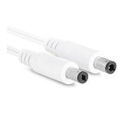 Wicked Chili 3.5m DC Cable Compatible con Philips HUE Lightstrip Plus White and Color Ambiance V3 y V4 (Caja púrpura) Cable de alimentación para Cargador de Pared S020YM2400083, Blanco