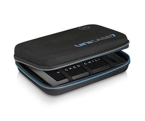 Wicked Chili Estuche Universal/Funda rígida para Dispositivos electrónicos | Consola de Juegos, Tablet, navi, 6-7 Pulgadas, Cable, powerbank o aparatos pequeños (Interior: 210x130x45mm) Negro