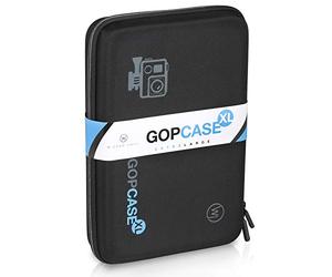 Wicked Chili GOP Case -XL- Funda Repelente al Agua Compatible con GoPro Hero 13 Black, 12, 11, 10, 9 Funda Protectora, Transporte para Actioncam SJCAM, Akaso (Compartimento para Accesorios)
