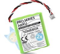 Wicked Chili Pro Series 50AA5S Pro Series - 2X Batería de Repuesto para Caja de música Tonies Original (2000 mAh, NiMH, 3,6 V)