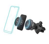 Wicked Chili Soporte magnético de móvil para Coche Compatible con iPhone 11 Pro MAX XS MAX X SE 2020, para Rejillas de ventilación de hasta 3,5mm, con 2 Placas de Metal