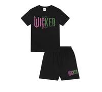 Wicked Conjunto de pijama corto para niñas, Negro, 11-12 años