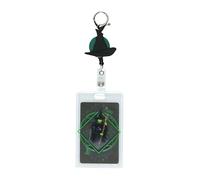 Wicked - Cordón retráctil de plástico duro para tarjetas de identificación, llavero de sombrero de bruja Elphaba