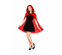 Wicked Costumes Capa con Capucha roja Femenina Adulta (un tamaño)