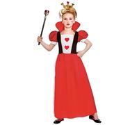 Wicked Costumes Disfraz de reina de corazones para niñas, talla M (5-7 años)