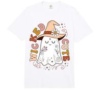 Wicked Cute Witchy Ghost Halloween Costume Theme Comfort Colors Adult Heavyweight T-Shirt