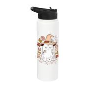 Wicked Cute Witchy Ghost Halloween Costume Theme Stainless Steel Insulated Water Bottle