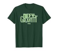 Wicked Defy Gravity Camiseta, Hombre, Verde Bosque, M