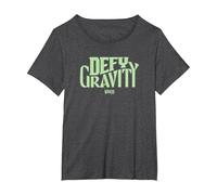 Wicked Defy Gravity Camiseta, Mujer Tallas Grandes, Jaspeado Oscuro, 2XL Grande