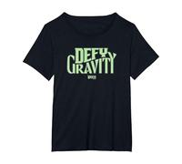 Wicked Defy Gravity Camiseta, Mujer Tallas Grandes, Negro, 2XL Grande