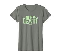 Wicked Defy Gravity Camiseta, Mujer, Verde Militar Jaspeado, S