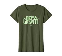 Wicked Defy Gravity Camiseta, Mujer, Verde Oliva, L