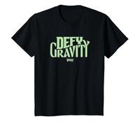 Wicked Defy Gravity Camiseta, Niños, Negro, 10 años