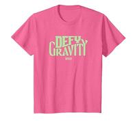 Wicked Defy Gravity Camiseta, Niños, Rosa Jaspeado, 10 años