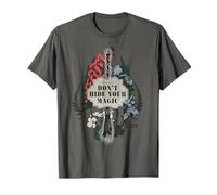 Wicked Don’t Hide Your Magic Floral Broom Camiseta