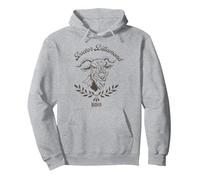 Wicked Dr. Dillamond Laurels Portrait Sudadera con Capucha, Unisex para Adultos, Gris Jaspeado, L