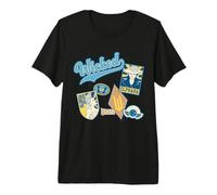 Wicked Elphaba and Glinda Varsity Camiseta Premium