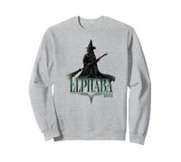 Wicked Elphaba Defying Pose Sudadera, Unisex para Adultos, Gris Jaspeado, L