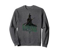 Wicked Elphaba Defying Pose Sudadera, Unisex para Adultos, Jaspeado Oscuro, XL