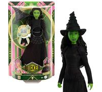 Wicked Elphaba Muñeca cantarina articulada, inspirada en la película, con un conjunto intercambiable y accesorios, canta “Defying Gravity”, JLG48
