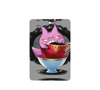Wicked Fantasy - Ambientadores de coche con patrón de tazas de té, 4 unidades, rectangulares colgantes, tabletas de aromaterapia, ambientadores perfumados para dormitorio y baño