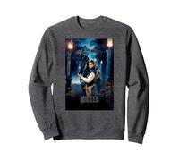 Wicked Fiyero Gates of Shiz Poster Sudadera, Unisex para Adultos, Jaspeado Oscuro, L