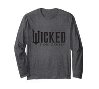 Wicked: For Good Black Minimalist Logo Manga Larga