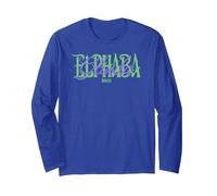 Wicked: For Good Glinda and Elphaba Name Overlay Manga Larga, Unisex para Adultos, Azul Real, S