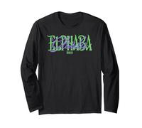 Wicked: For Good Glinda and Elphaba Name Overlay Manga Larga, Unisex para Adultos, Negro, S