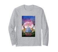 Wicked: For Good Glinda Bubble Poster Manga Larga, Unisex para Adultos, Gris Jaspeado, XXL