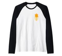 Wicked: For Good Glinda Gold Silhouette Front And Back Camiseta Manga Raglan