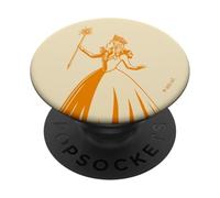Wicked: For Good Glinda Gold Silhouette Front And Back PopSockets PopGrip Adhesivo