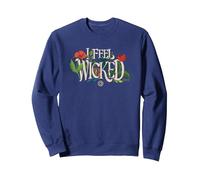 Wicked: For Good I Feel Wicked Sudadera, Unisex para Adultos, Azul Marino, XL