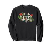 Wicked: For Good I Feel Wicked Sudadera, Unisex para Adultos, Negro, L
